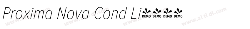 Proxima Nova Cond Li字体转换